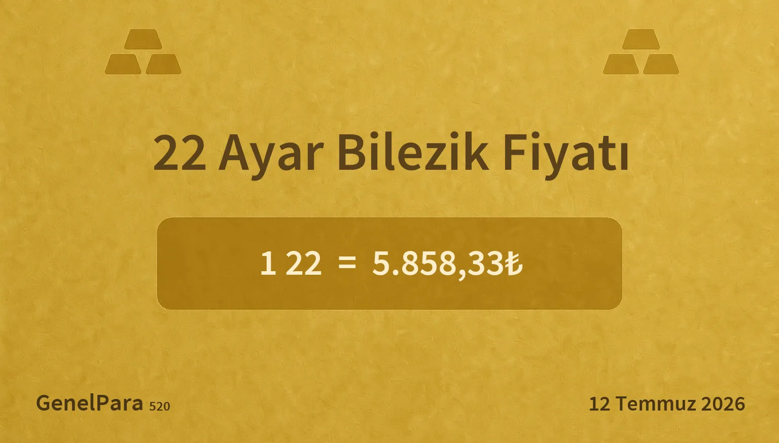 22 Ayar Bilezik Fiyatı