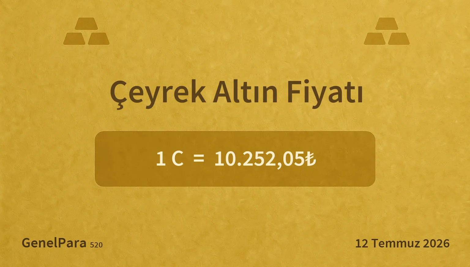 Çeyrek Altın Fiyatı