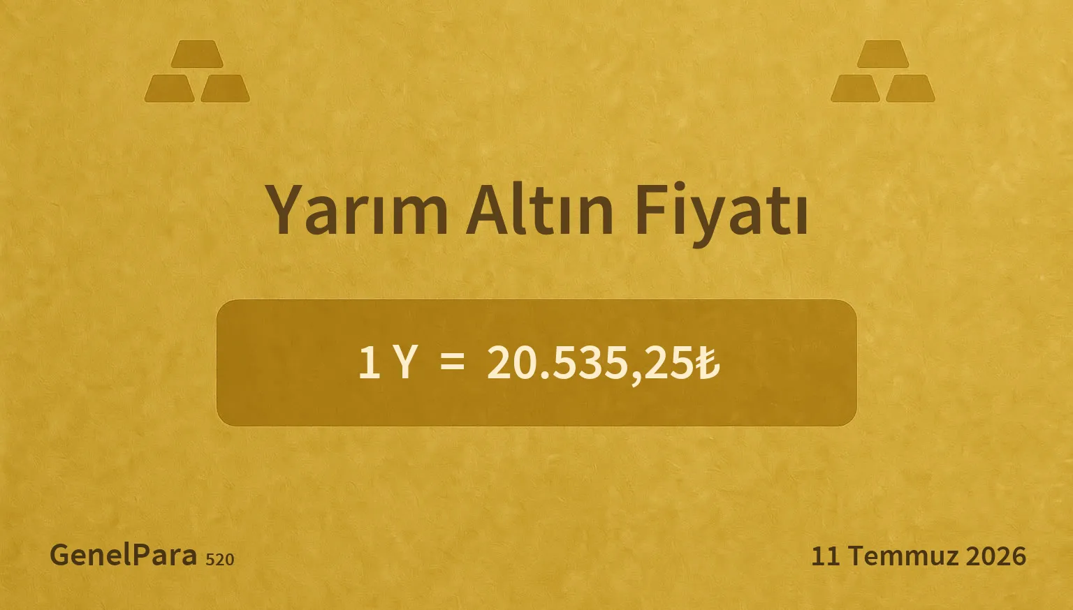 Yarım Altın Fiyatı