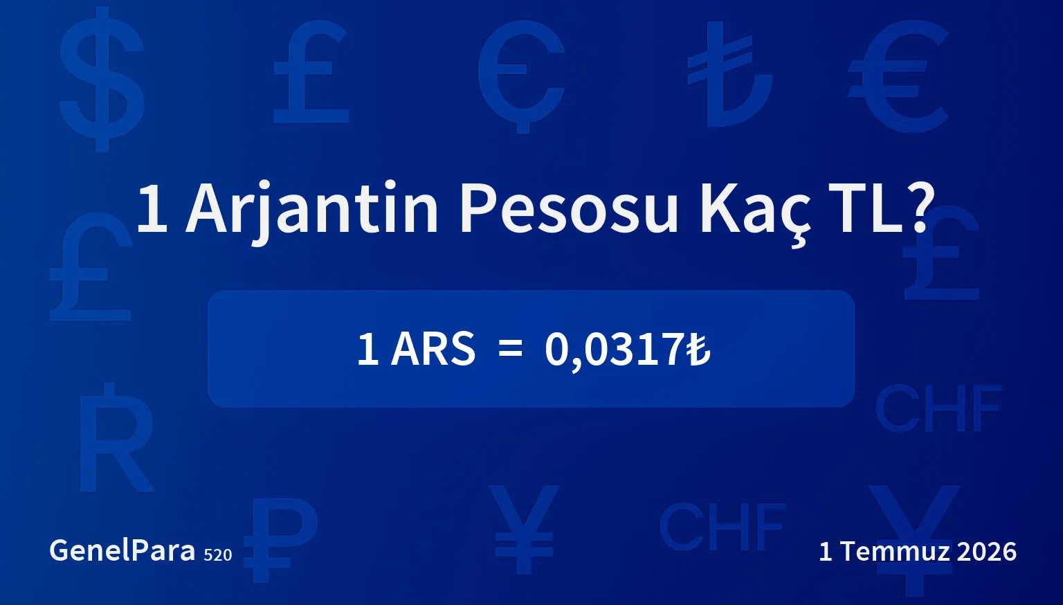 Arjantin Pesosu (ARS) Kuru