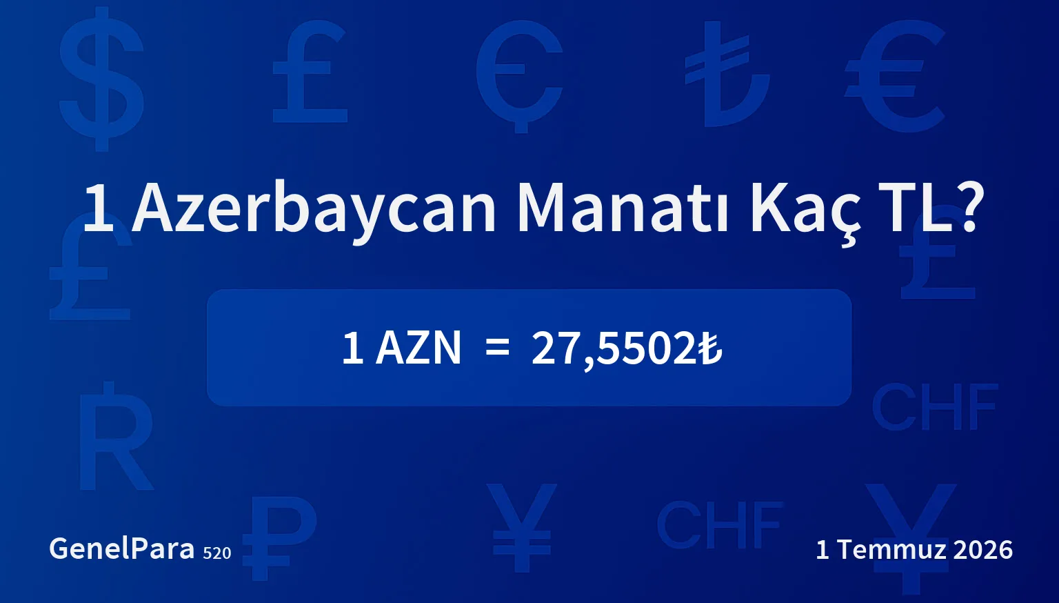 Azerbaycan Manatı (AZN) Kuru