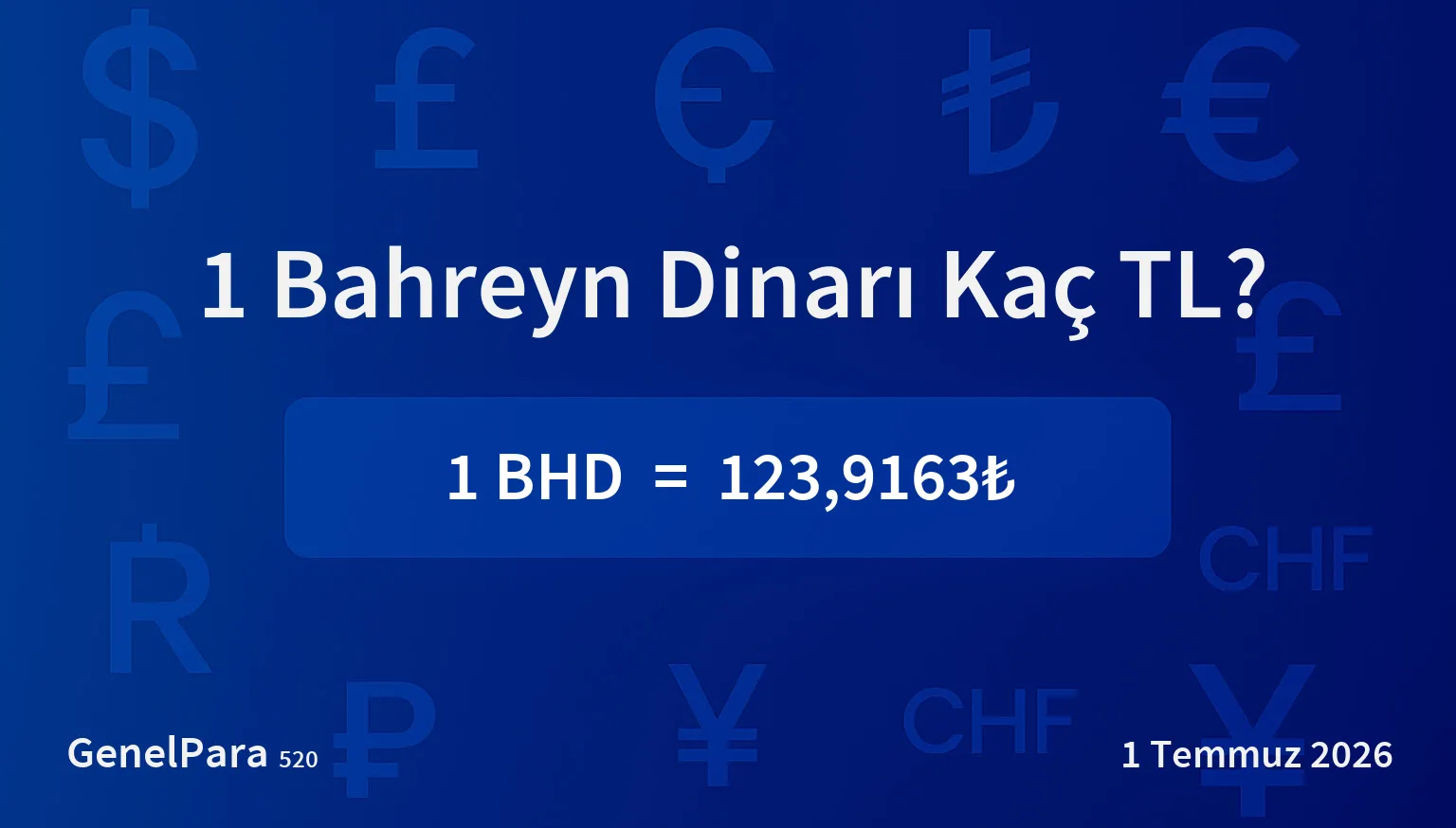 Bahreyn Dinarı (BHD) Kuru