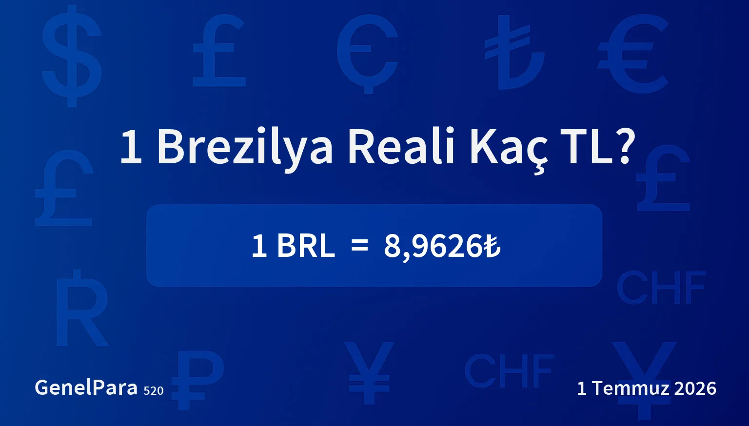 Brezilya Reali (BRL) Kuru