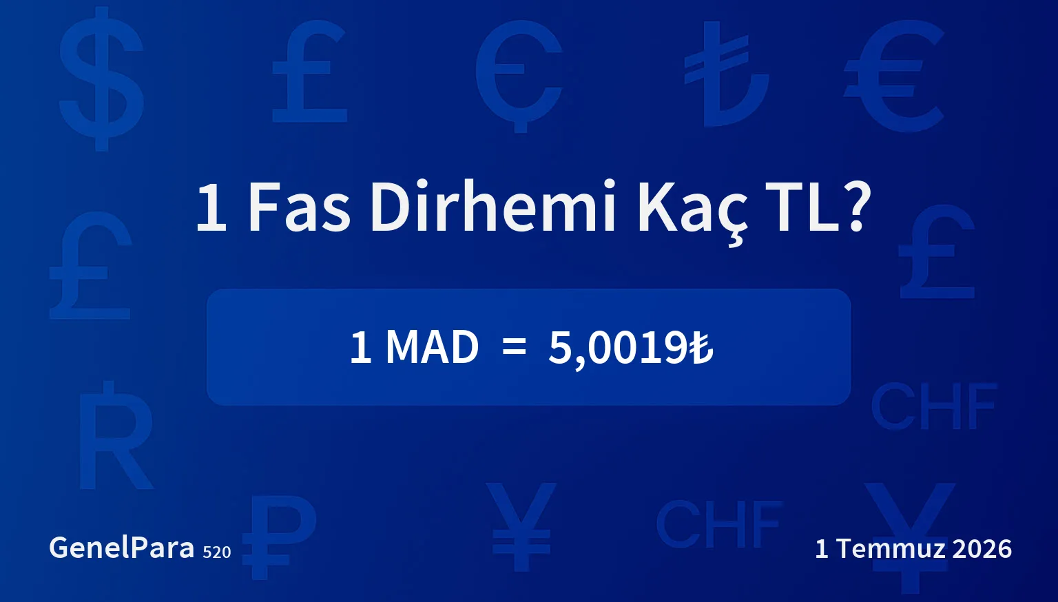 Fas Dirhemi (MAD) Kuru