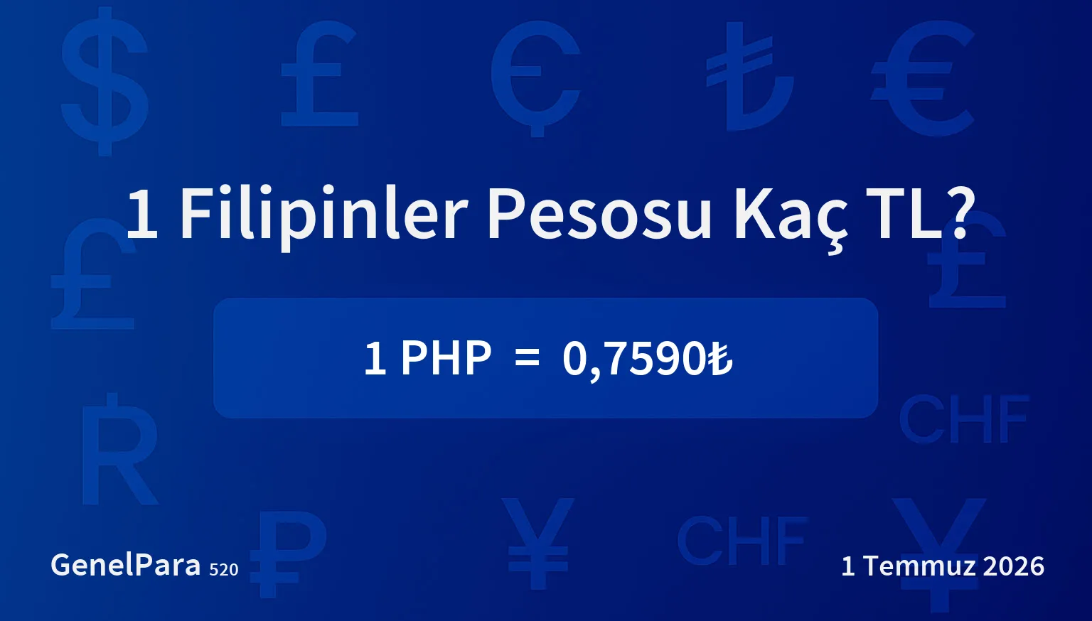 Filipinler Pesosu (PHP) Kuru