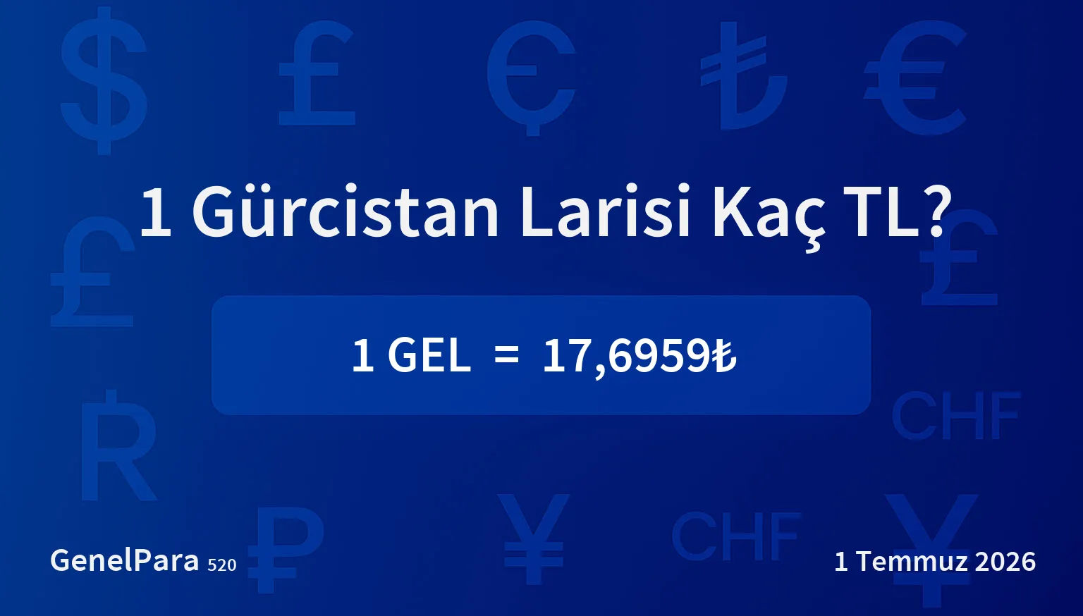 Gürcistan Larisi (GEL) Kuru