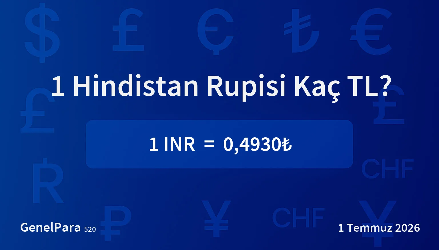 Hindistan Rupisi (INR) Kuru