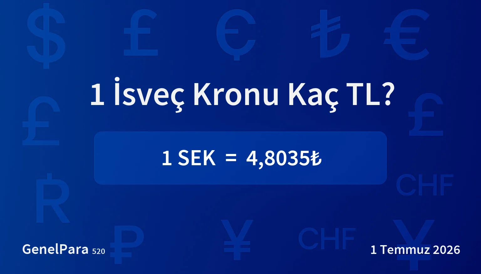 İsveç Kronu (SEK) Kuru