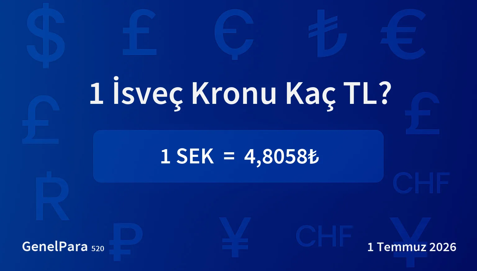 İsveç Kronu (SEK) Kuru