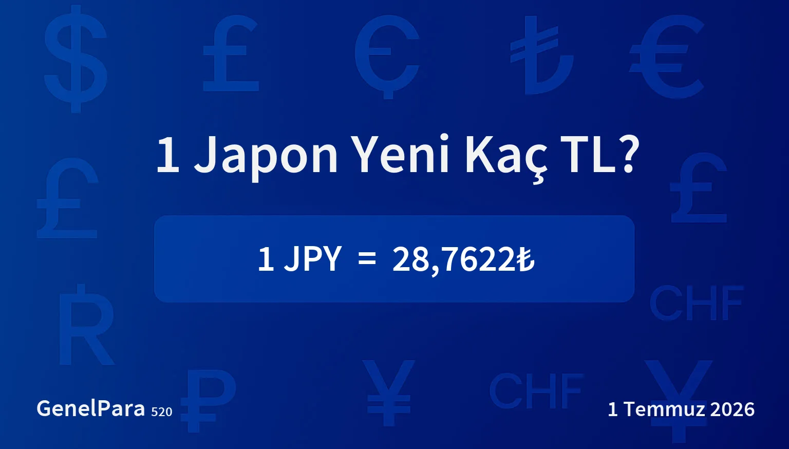 Japon Yeni (JPY) Kuru