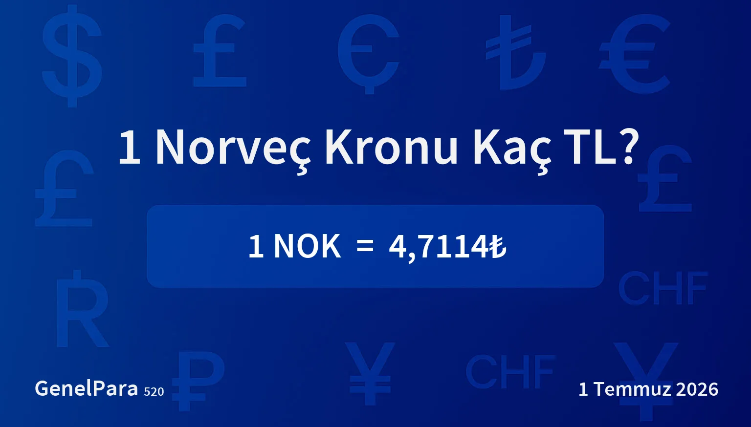 Norveç Kronu (NOK) Kuru