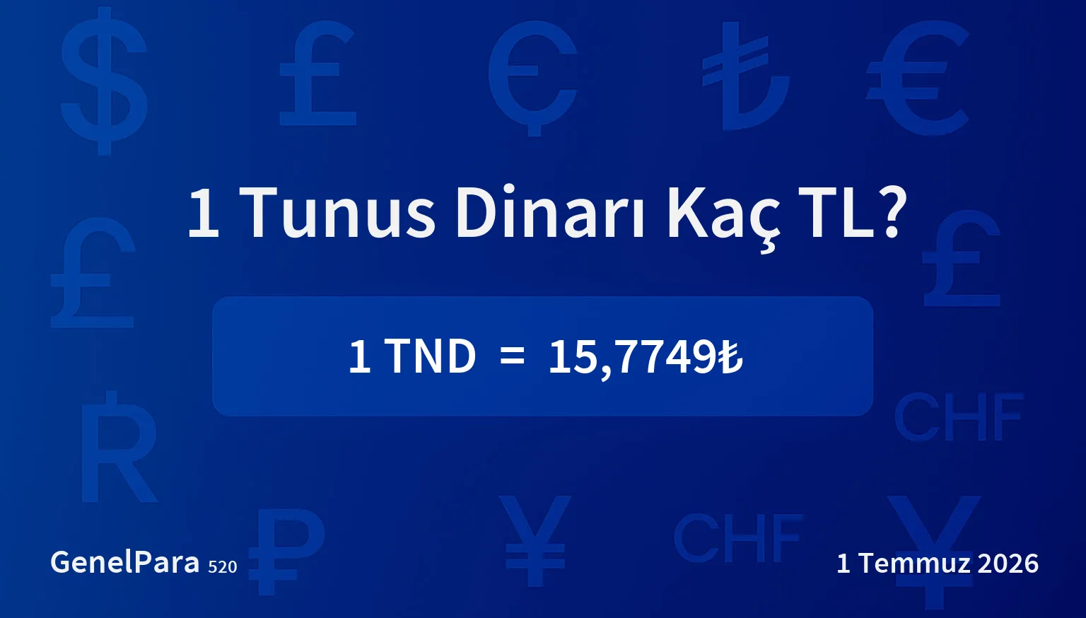 Tunus Dinarı (TND) Kuru