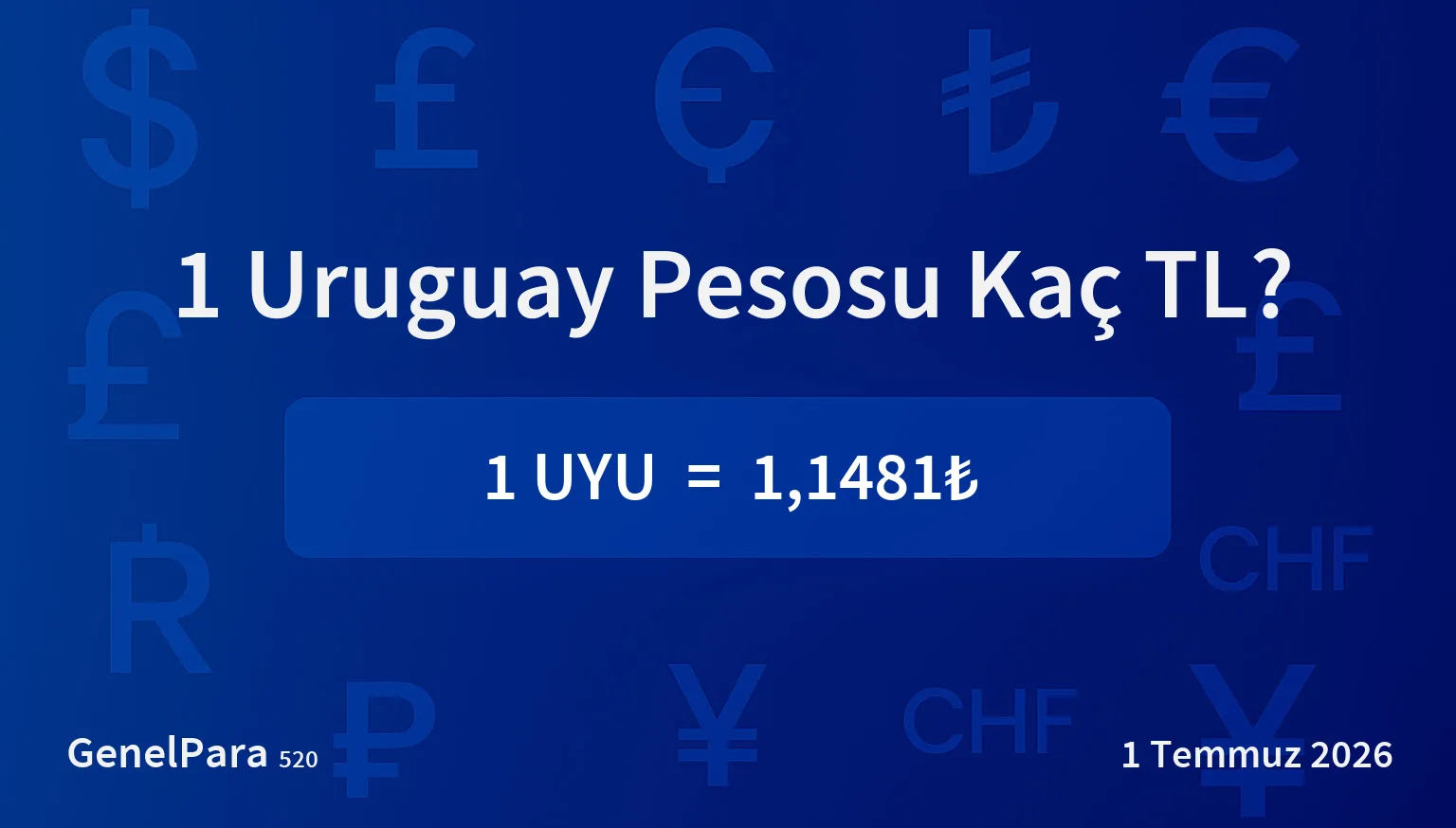 Uruguay Pesosu (UYU) Kuru