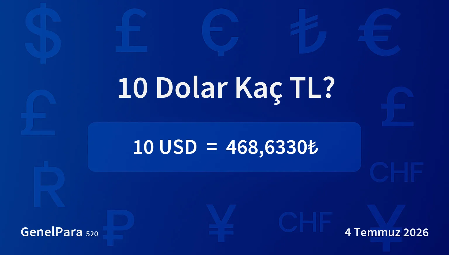 10.49 Dolar Kaç TL?