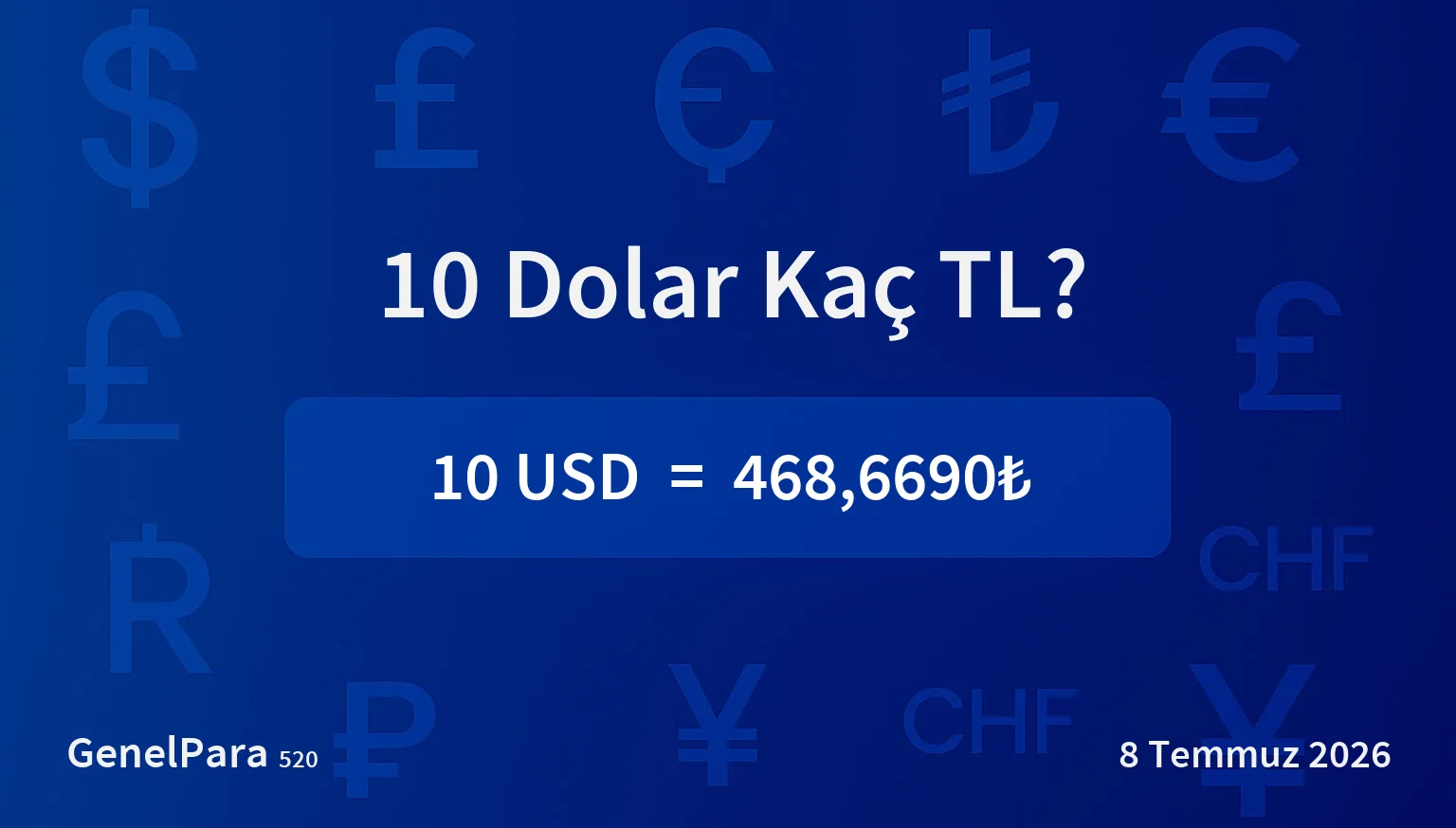 10.48 Dolar Kaç TL?