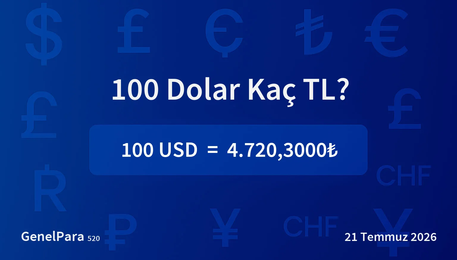 99.80 Dolar Kaç TL?
