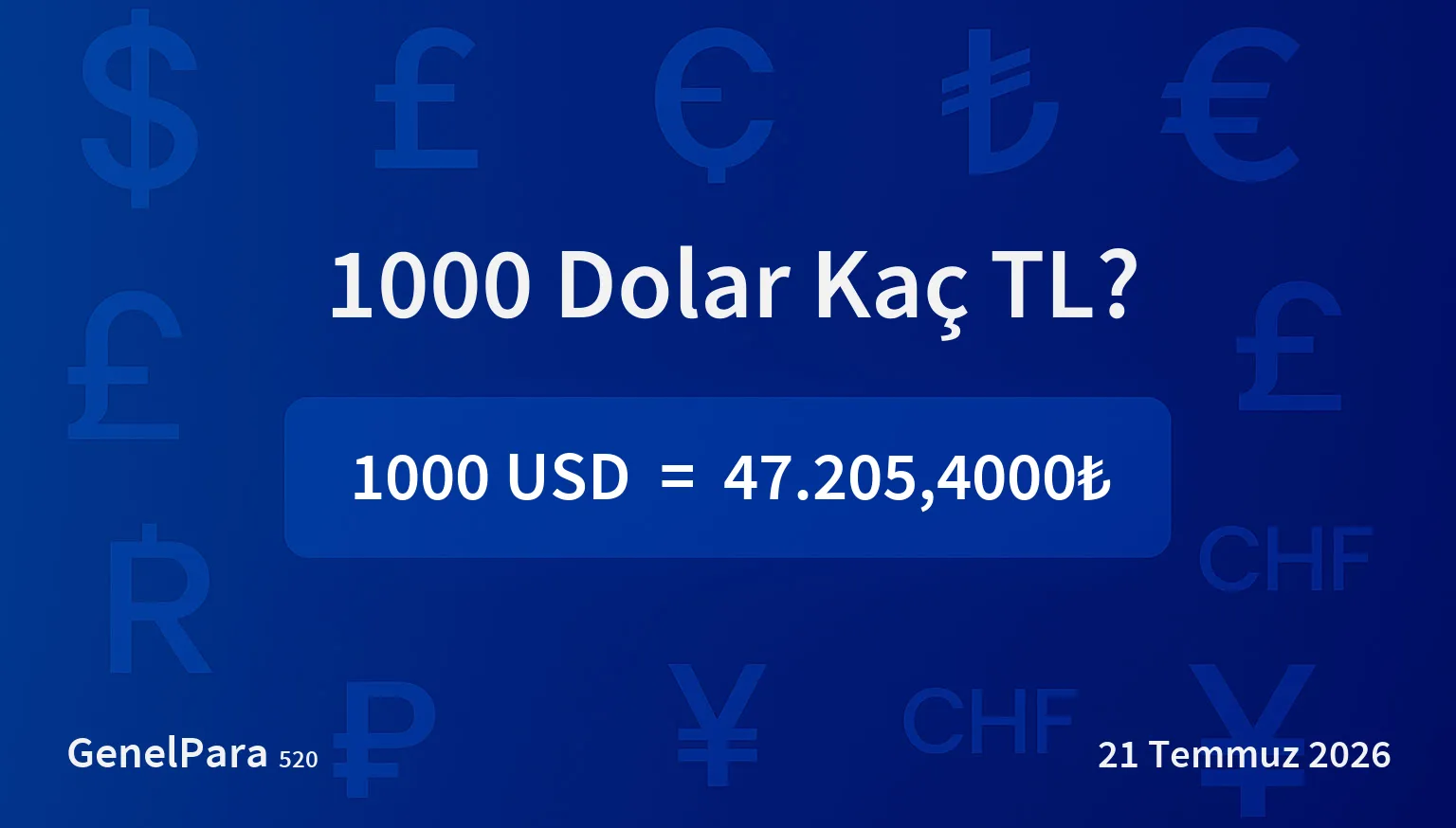 999.76 Dolar Kaç TL?
