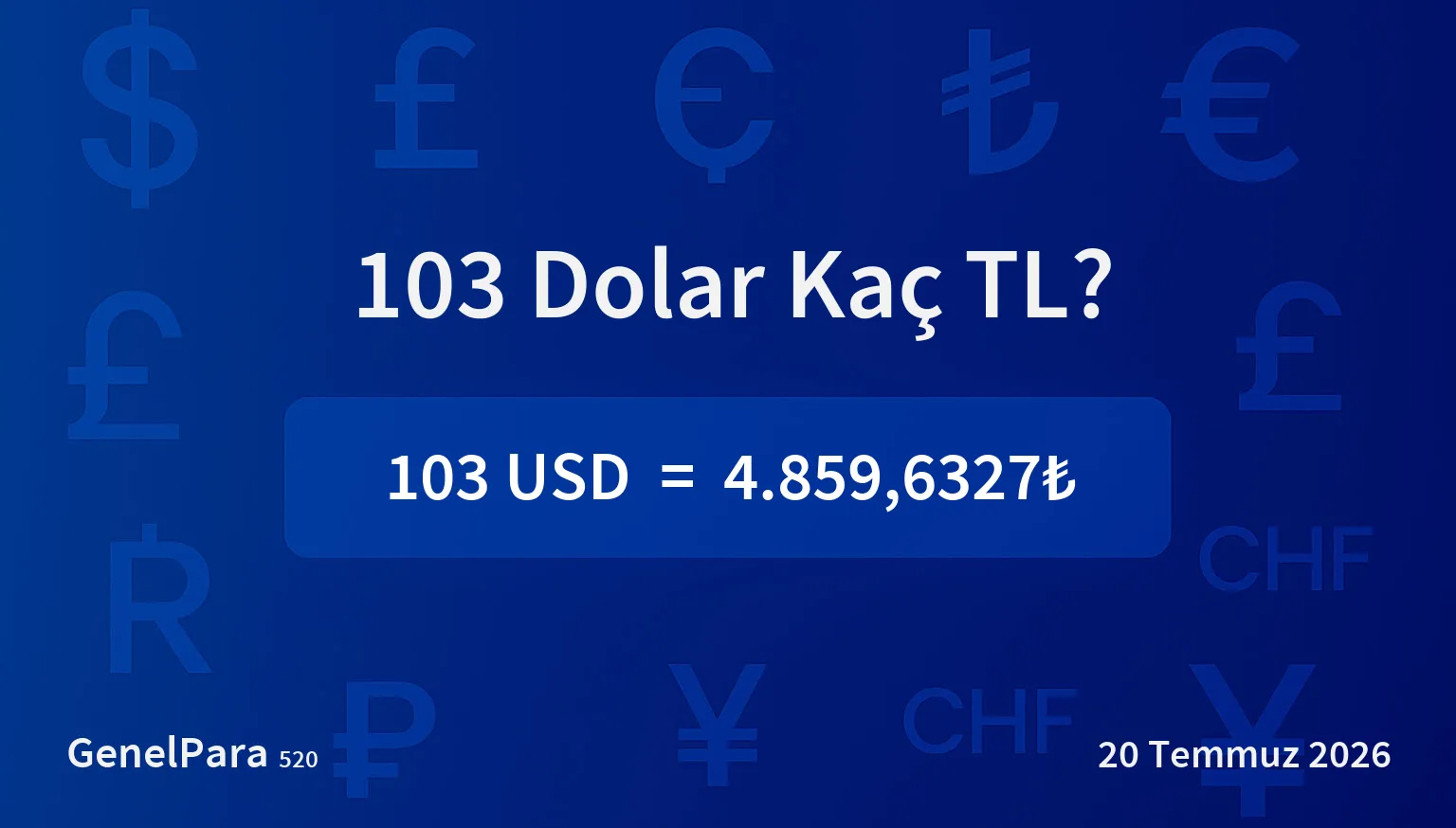 102.55 Dolar Kaç TL?