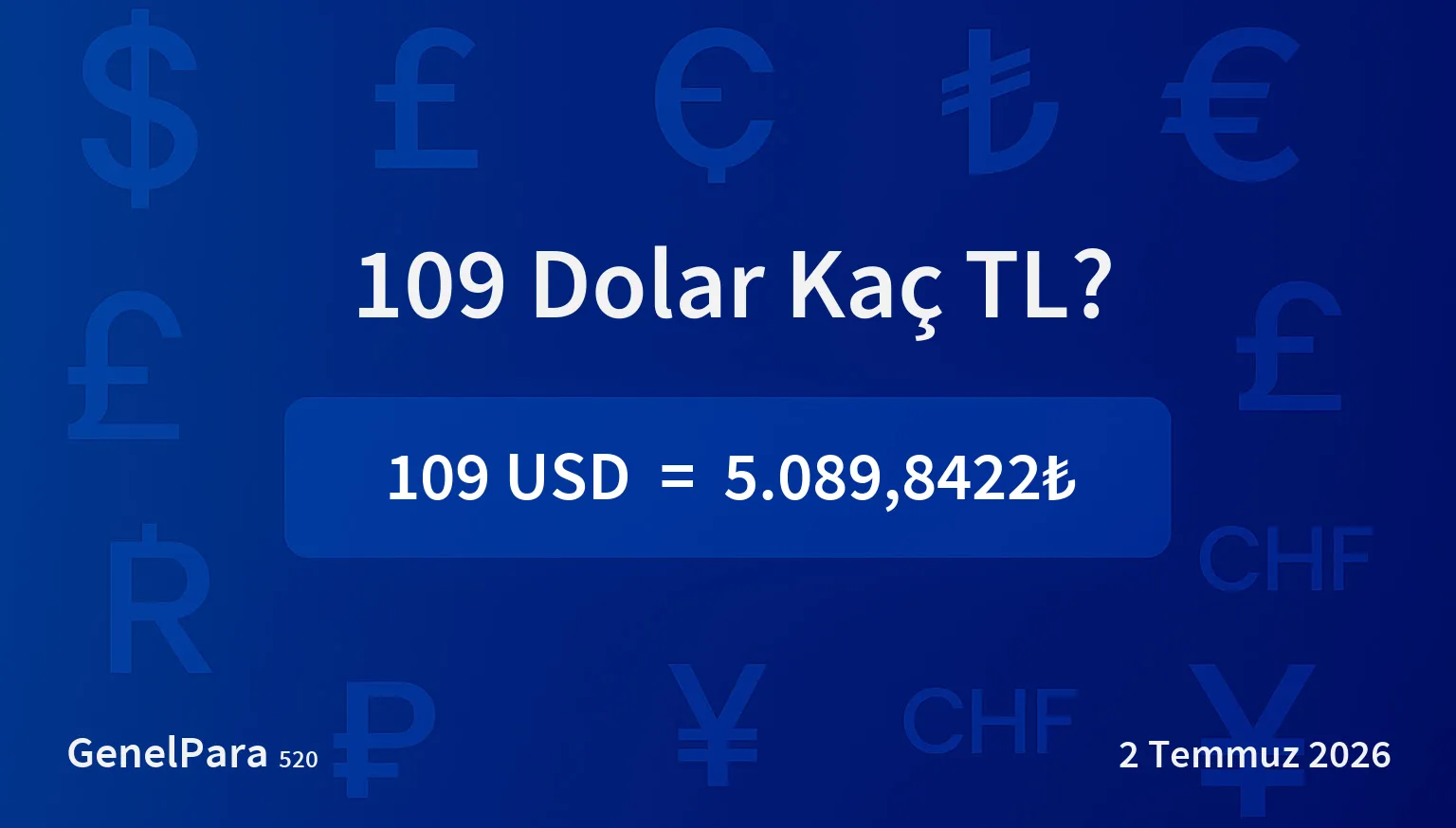 109.36 Dolar Kaç TL?