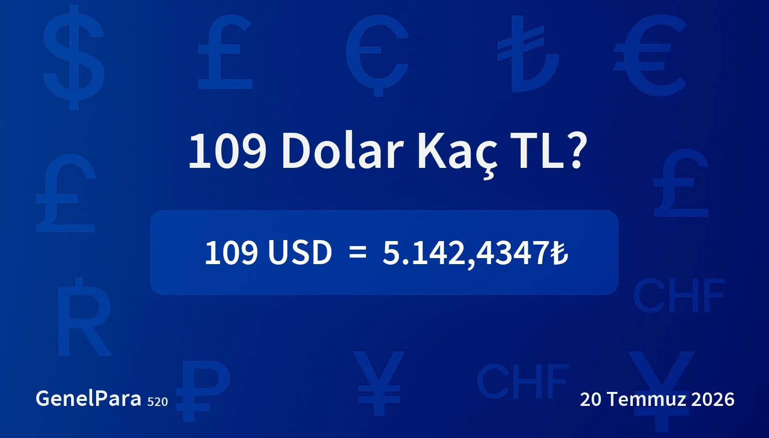 108.51 Dolar Kaç TL?