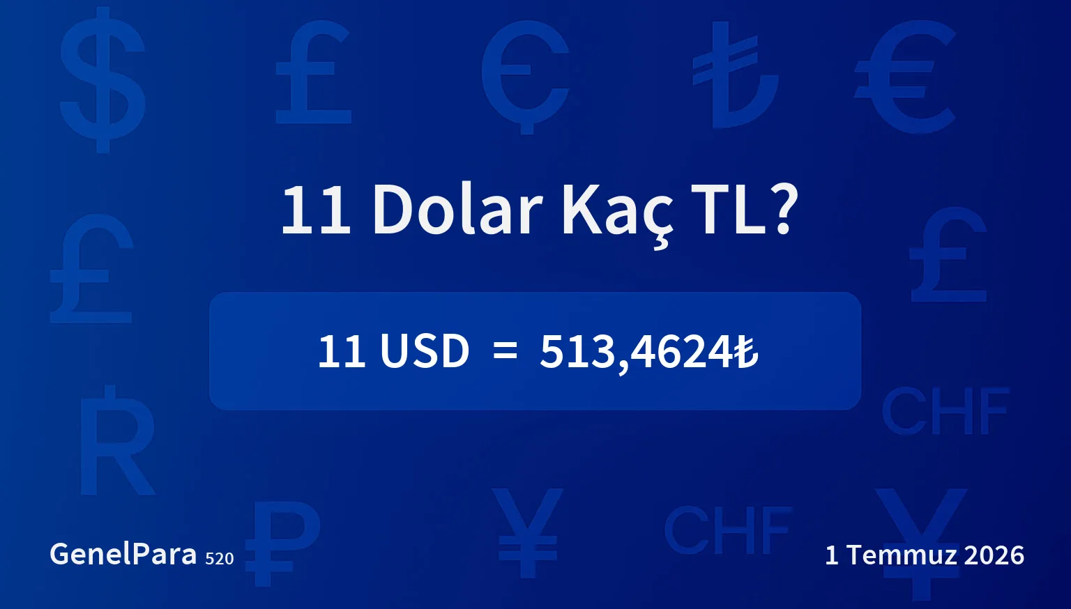 11 Dolar Kaç TL?