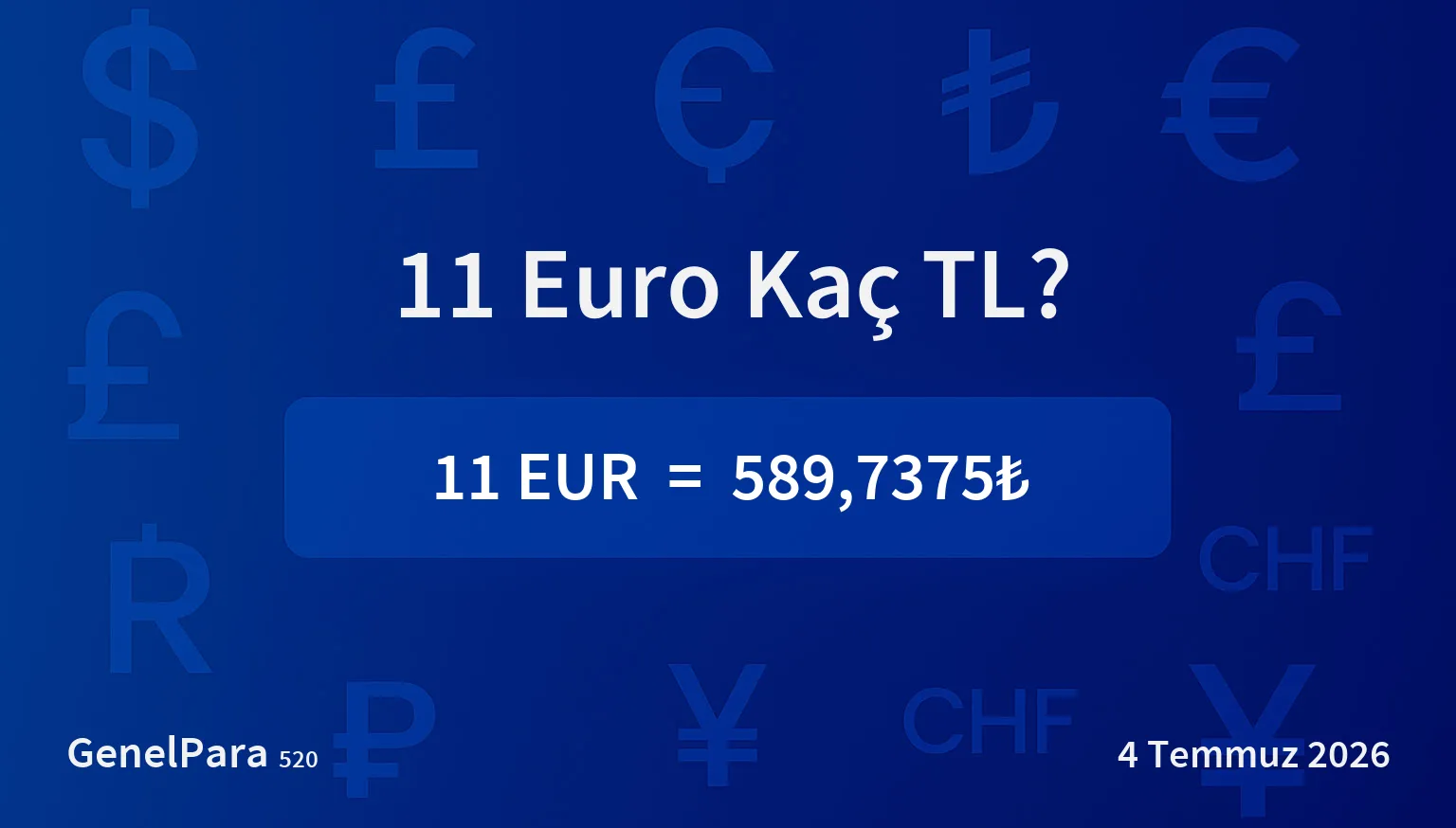 11.41 Euro Kaç TL?