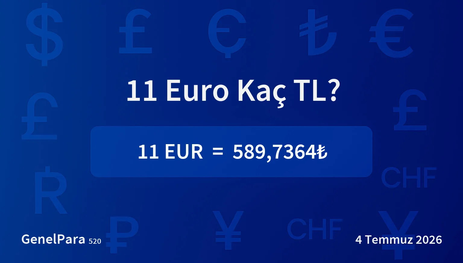 10.65 Euro Kaç TL?