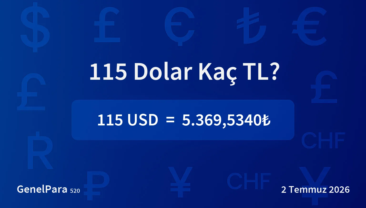 114.70 Dolar Kaç TL?