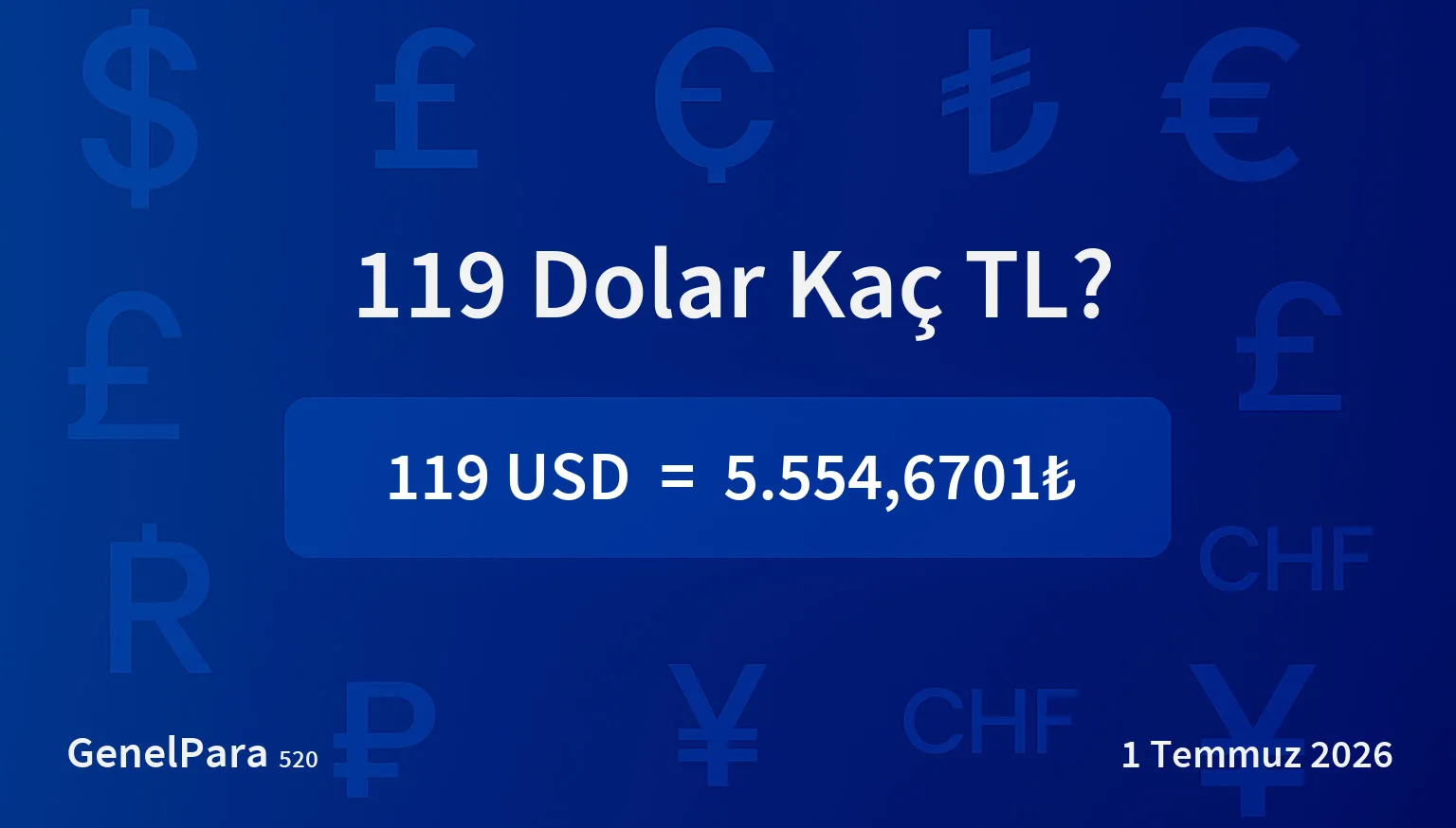 119.36 Dolar Kaç TL?