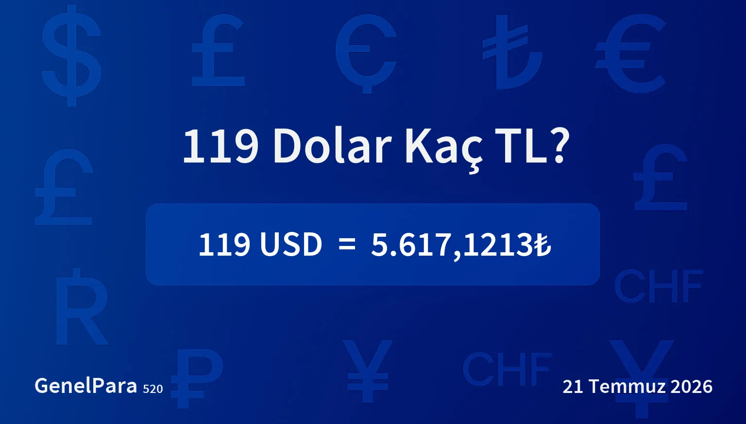 119.30 Dolar Kaç TL?