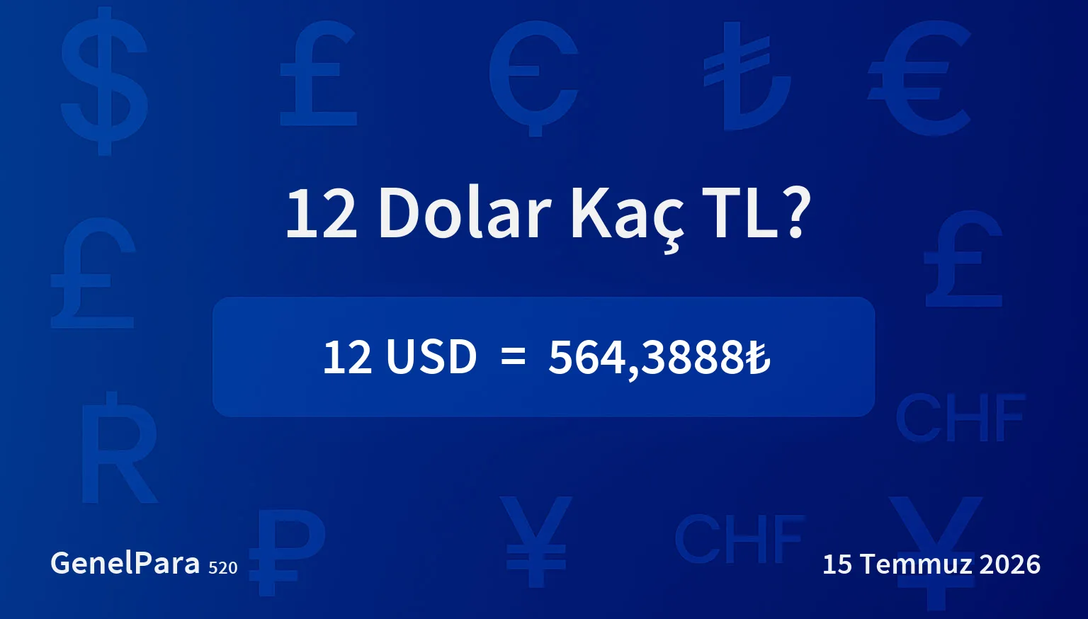 12.10 Dolar Kaç TL?
