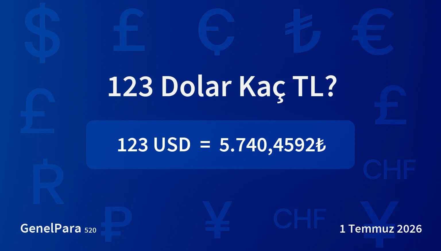 123.27 Dolar Kaç TL?