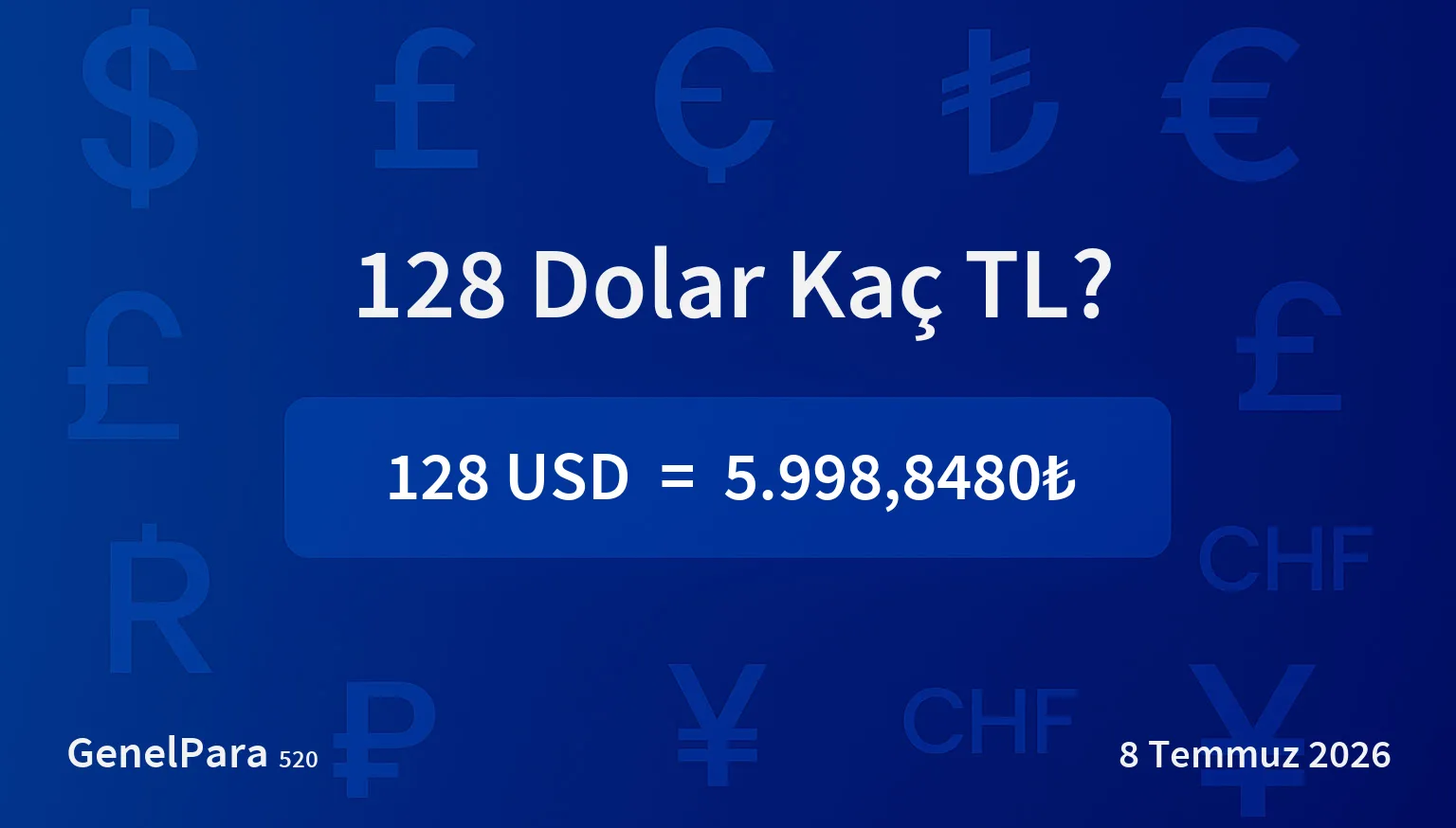 127.53 Dolar Kaç TL?