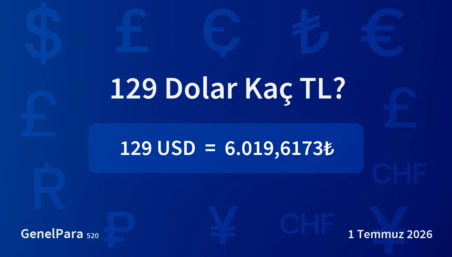 128.82 Dolar Kaç TL?