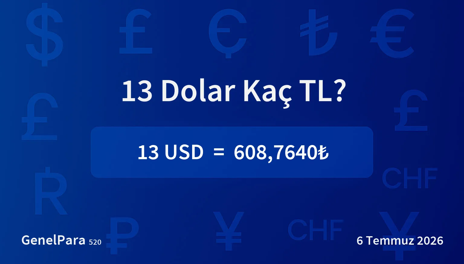12.90 Dolar Kaç TL?