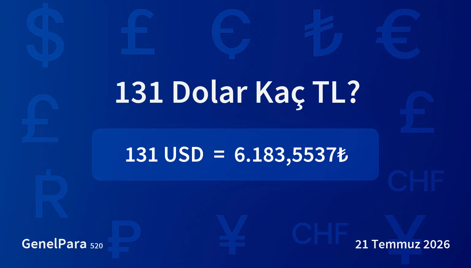 131.45 Dolar Kaç TL?