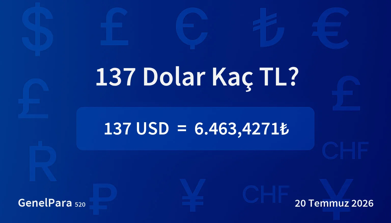 136.95 Dolar Kaç TL?