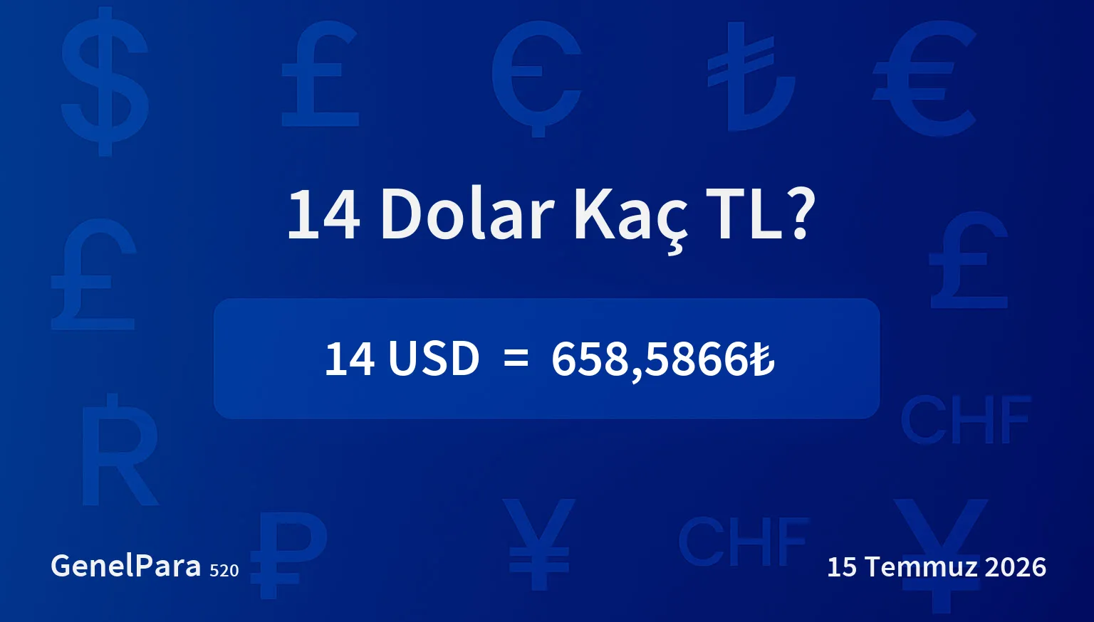 13.84 Dolar Kaç TL?