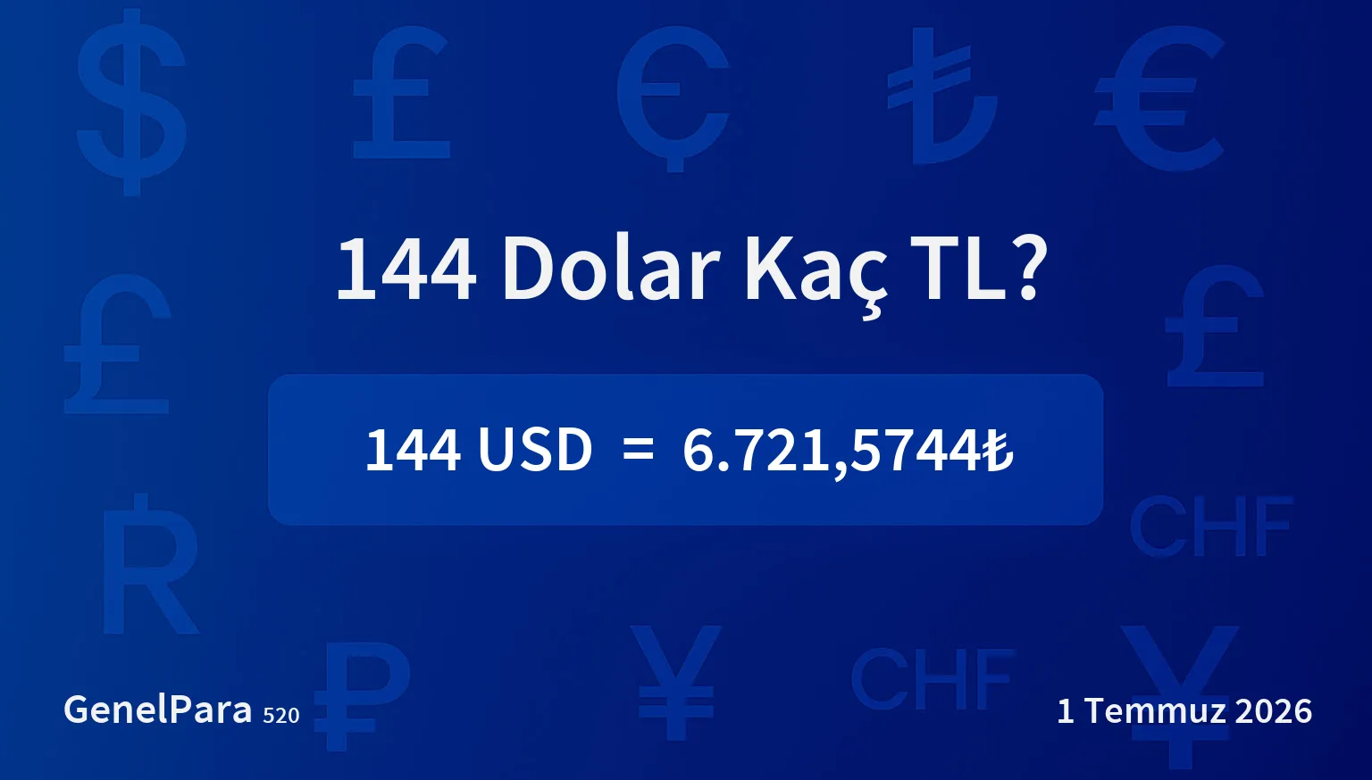 143.77 Dolar Kaç TL?