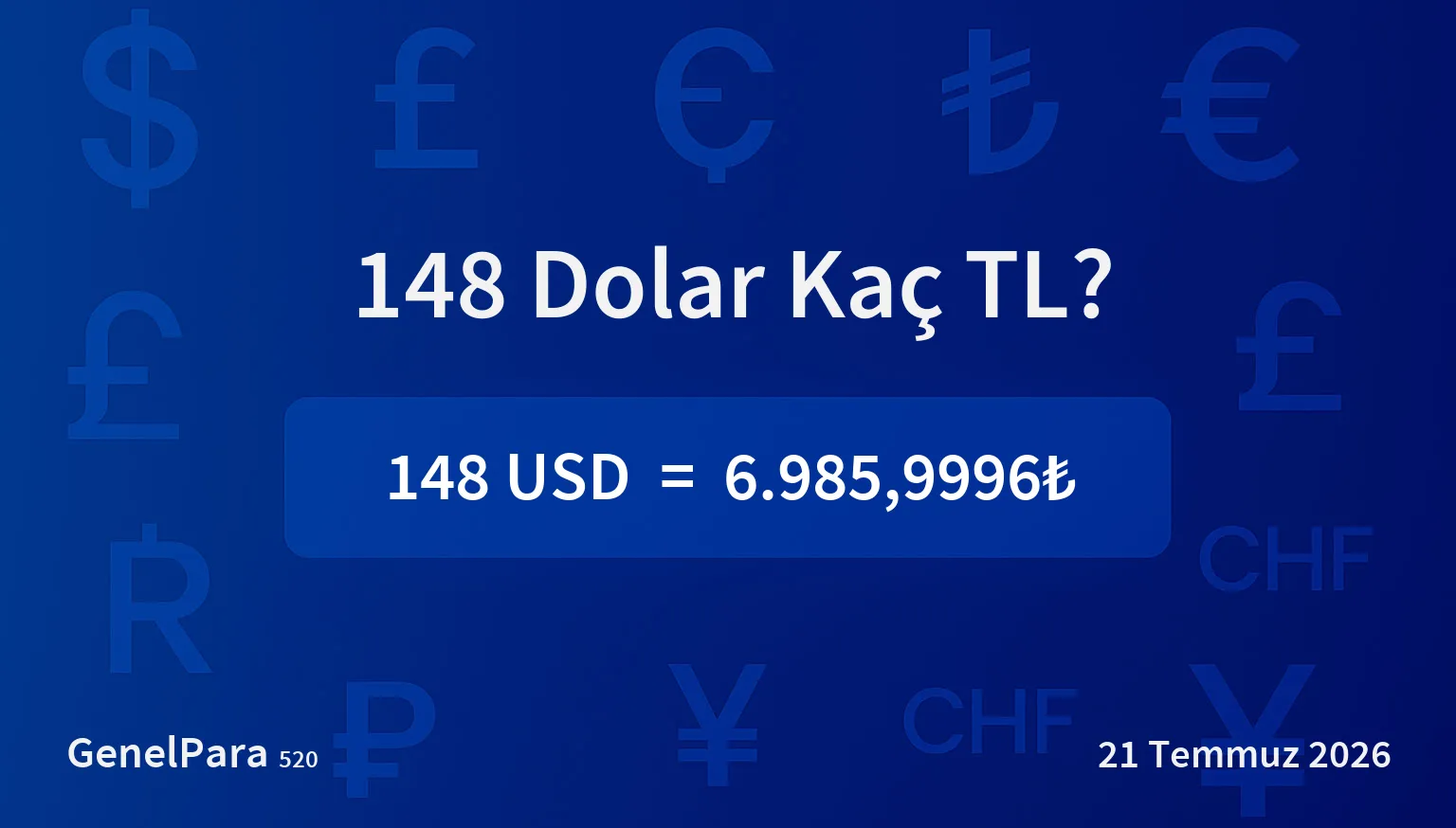 147.95 Dolar Kaç TL?