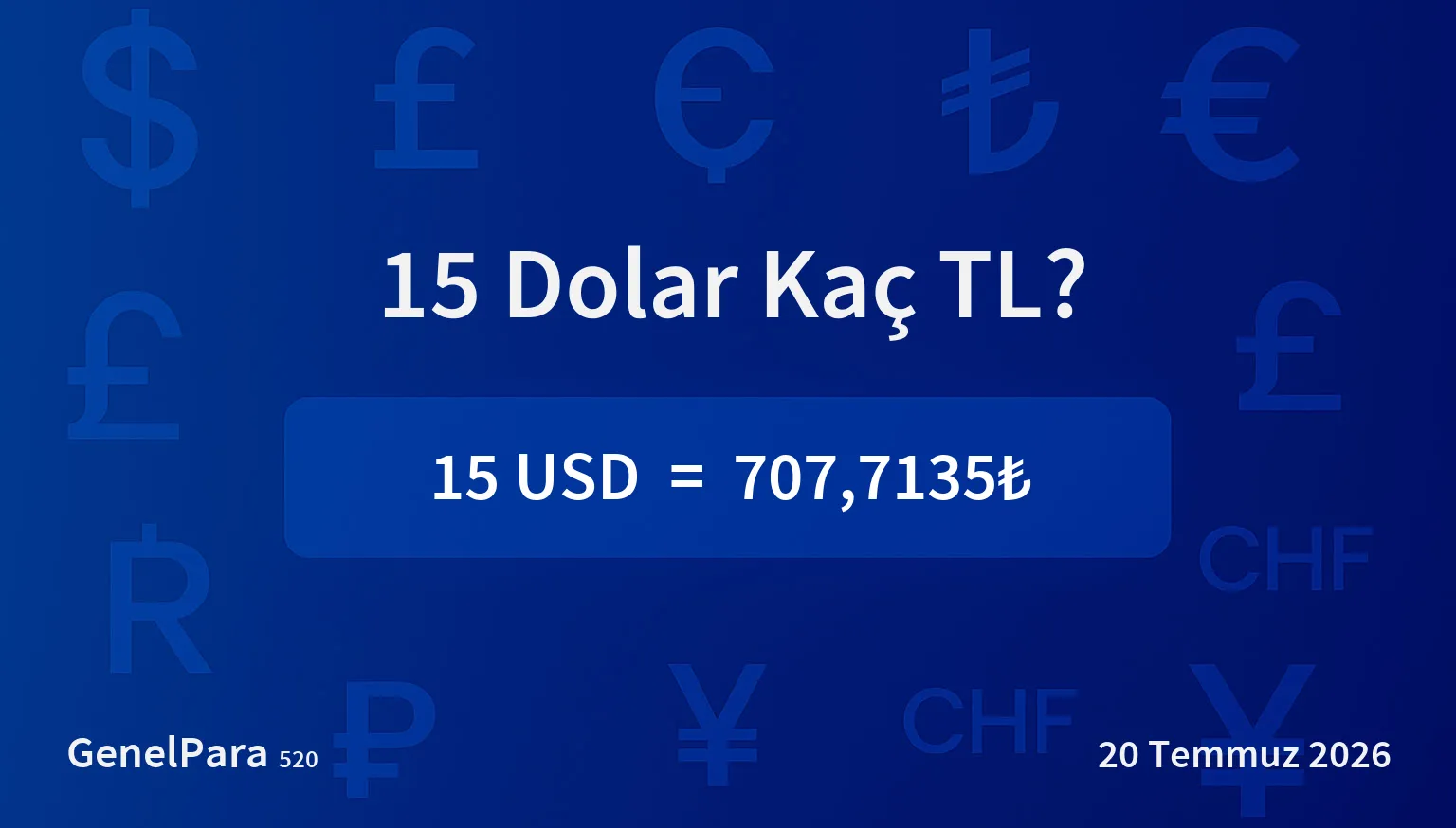 15.44 Dolar Kaç TL?