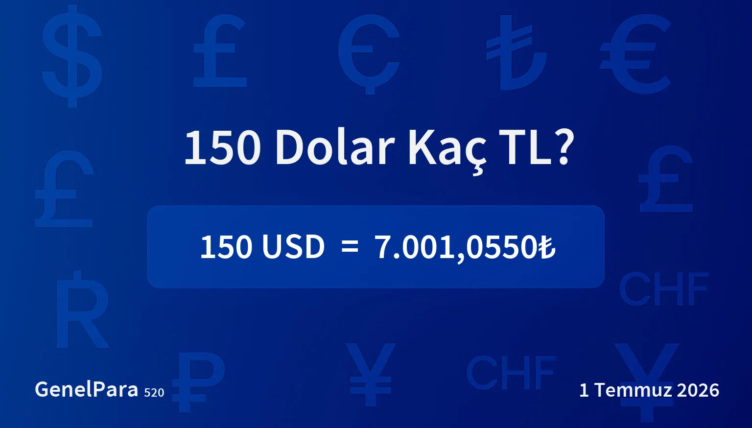 150 Dolar Kaç TL?