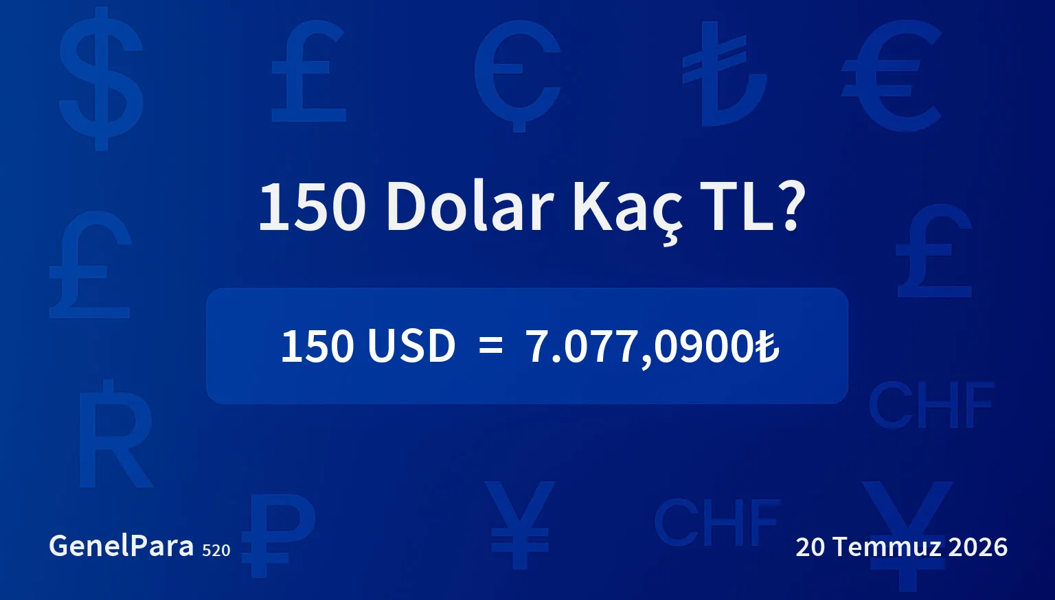 150.43 Dolar Kaç TL?