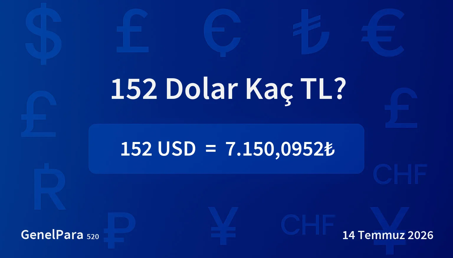 151.50 Dolar Kaç TL?