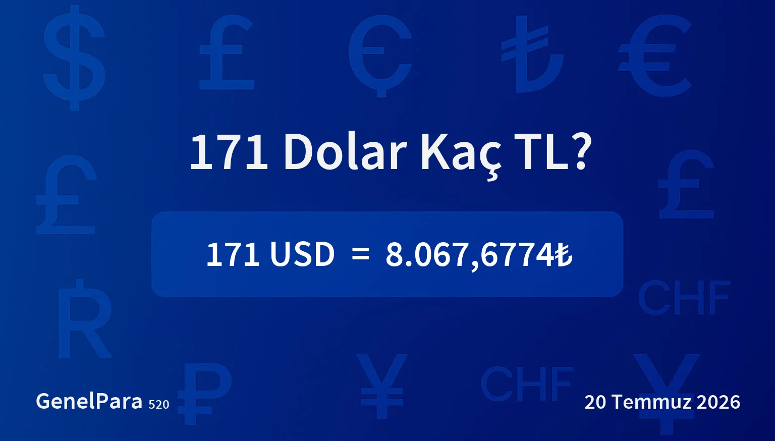170.71 Dolar Kaç TL?