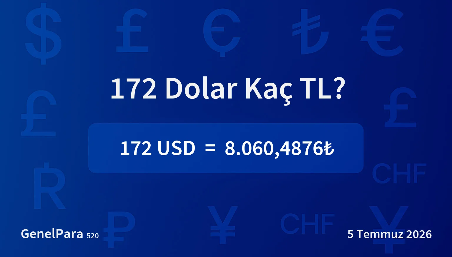 171.58 Dolar Kaç TL?