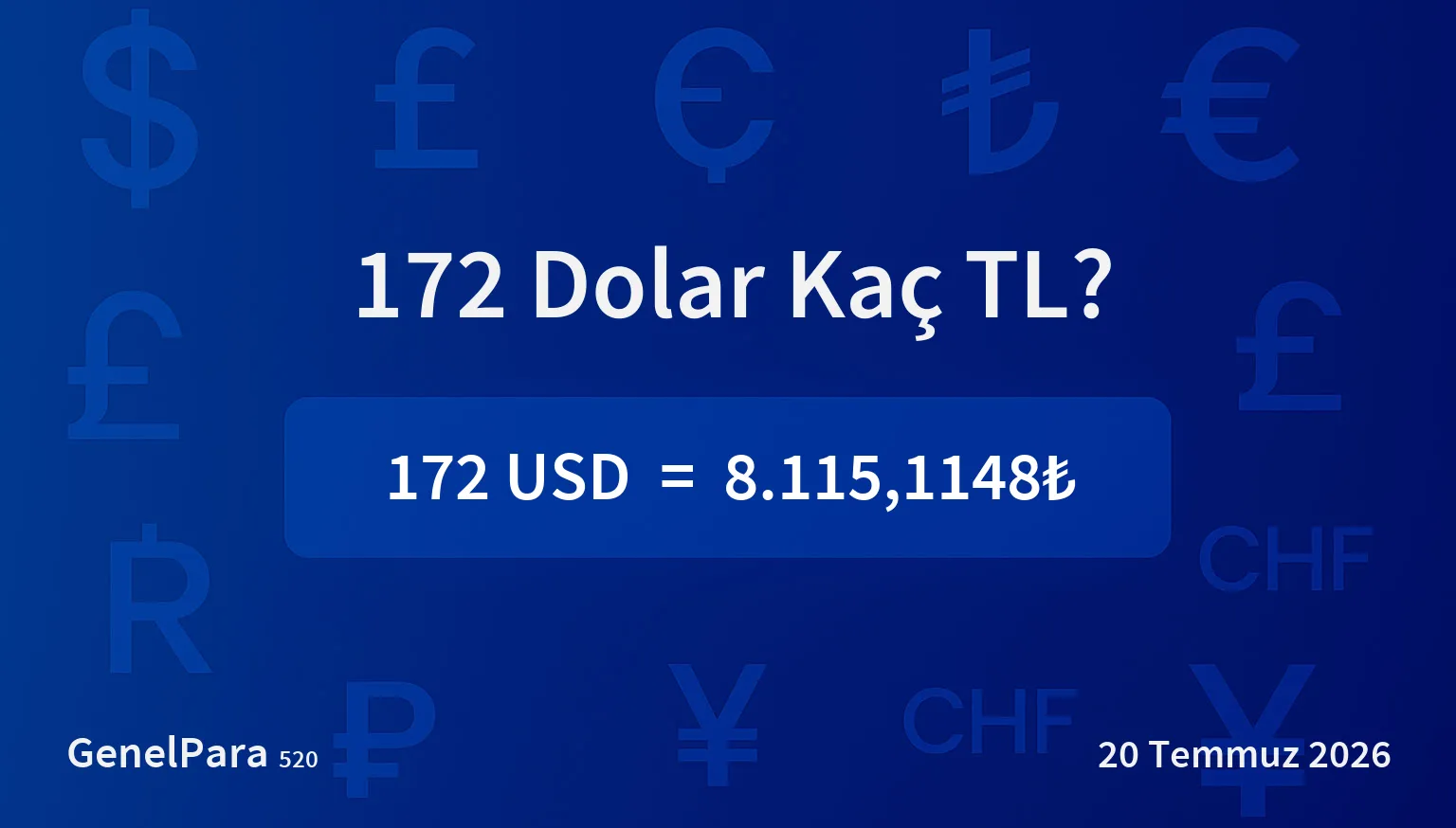 172.31 Dolar Kaç TL?