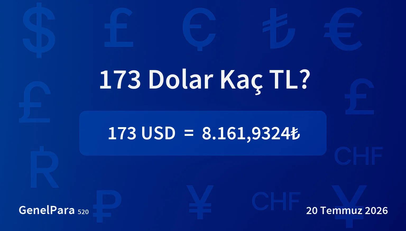 172.96 Dolar Kaç TL?