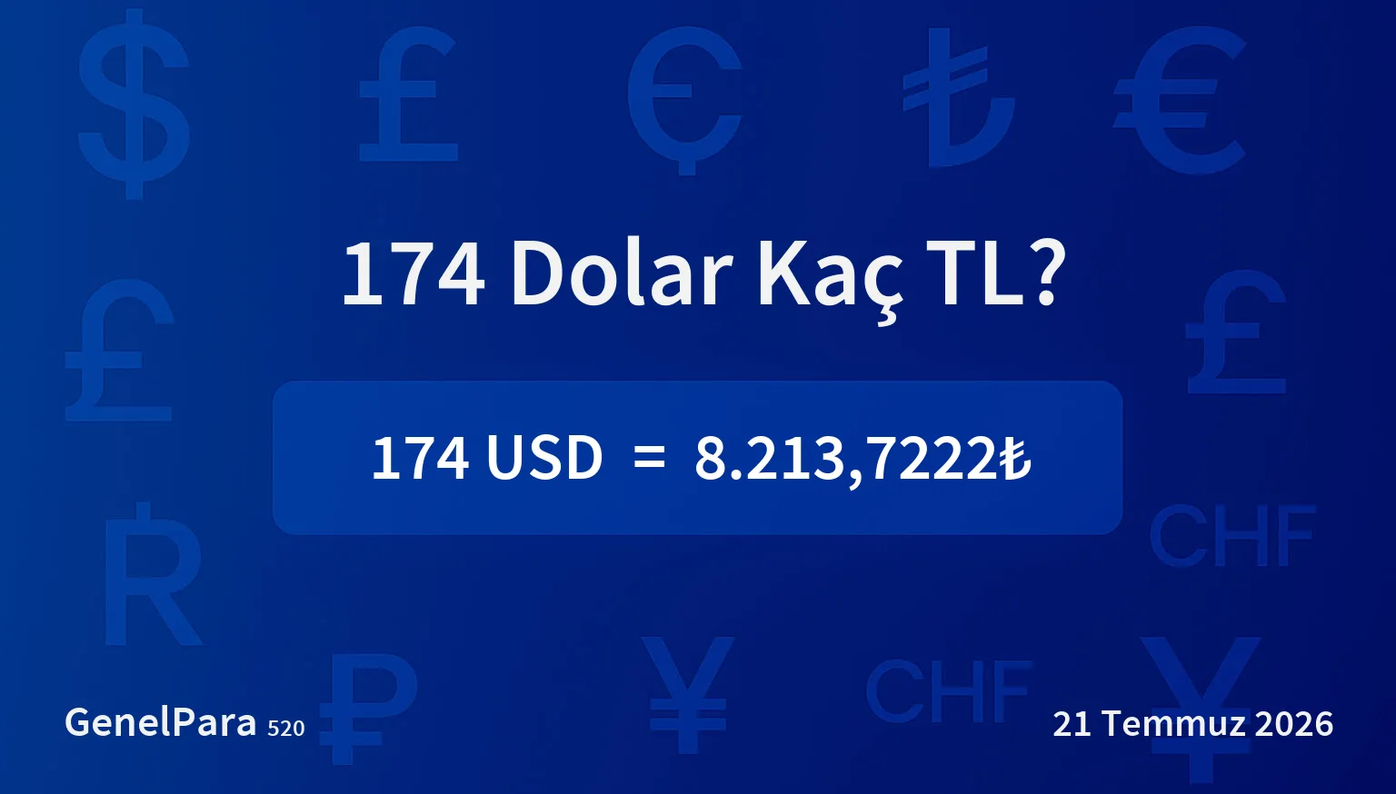 173.74 Dolar Kaç TL?