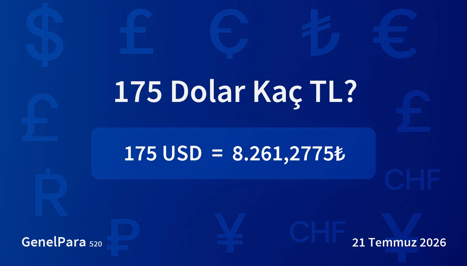 174.80 Dolar Kaç TL?